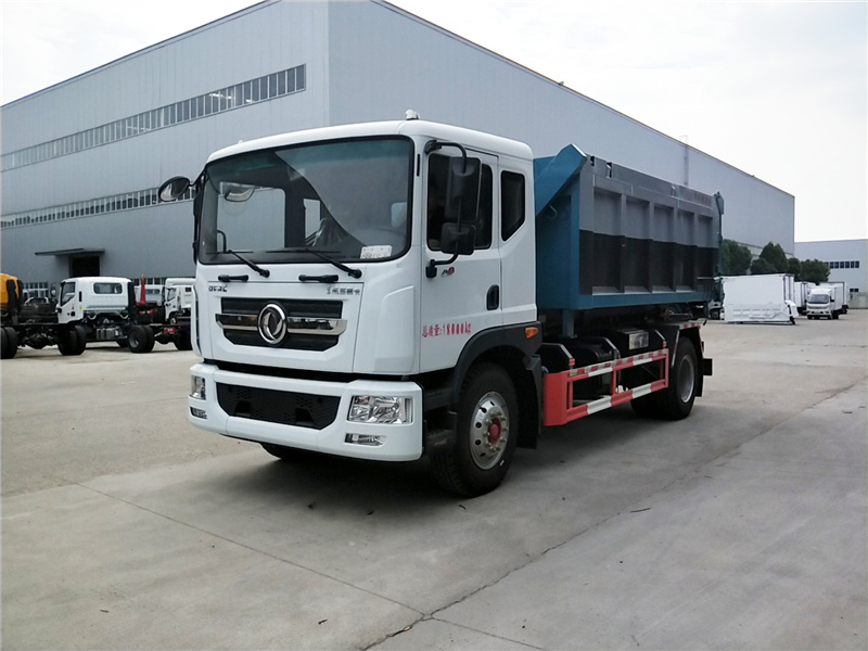 国六东风D9  15吨套臂垃圾车